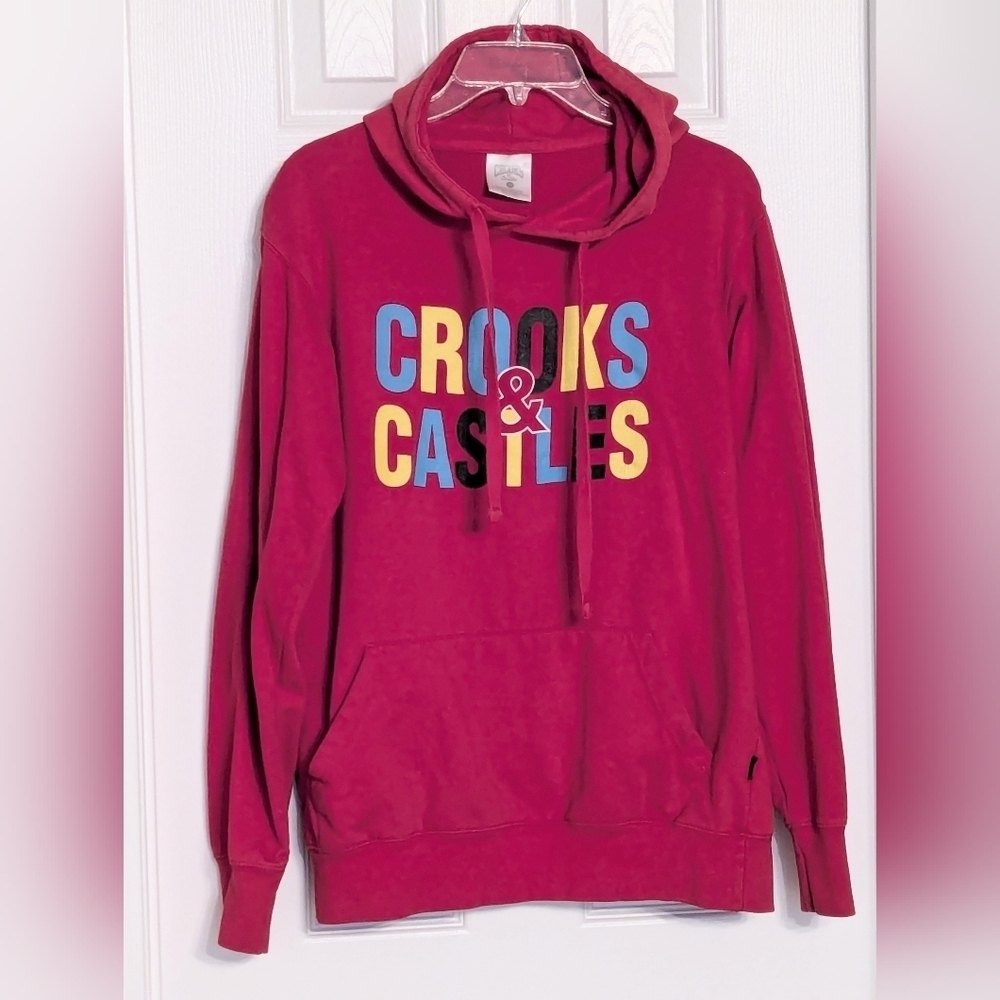 Crooks & Castles Unisex (Small) Sweatshirt/Hoodie w/Vibrant Graphics Front&Back